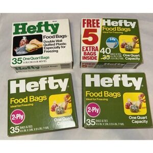 VTG Hefty Plastic Food Sandwich Bags SEALED NEW OLD STOCK 1970 1980 MOVIE PROP-4